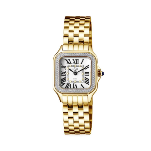 GV2 Milan 27.5MM Stainless Steel & Diamond Bracelet Watch