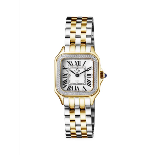 GV2 Milan 27.5MM Two Tone Stainless Steel Bracelet watch