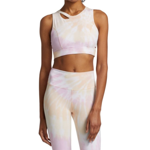 N:philanthropy Novella Tie-Dye Longline Sports Bra