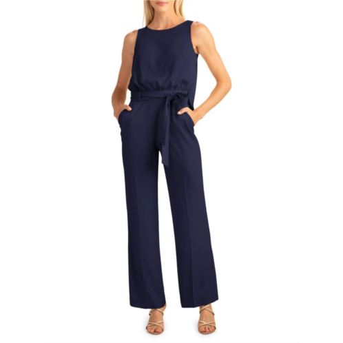 Trina Turk Epoch Tie-Waist Jumpsuit