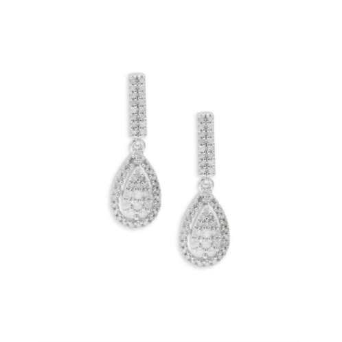 Effy ENY Sterling Silver & 0.46 TCW Diamond Drop Earrings