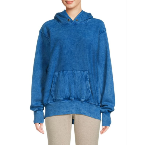 Les Tien Washed Fleece Camp Collar Sweatshirt