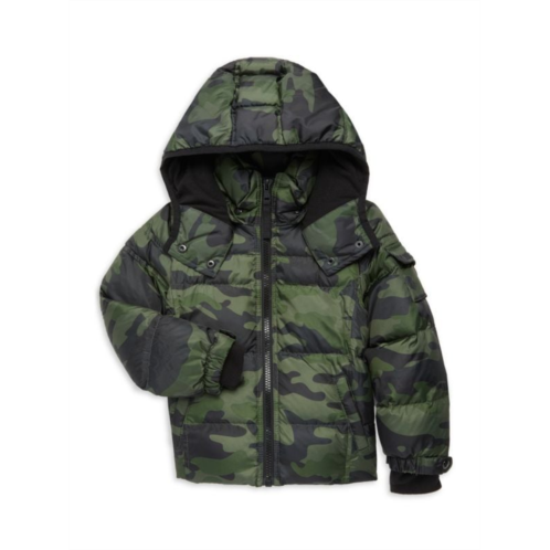 S13 Little Boys Camo Down Puffer Jacket