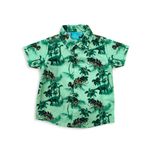 Bear Camp Little Boys Milo Dino-Print Button-Up Shirt