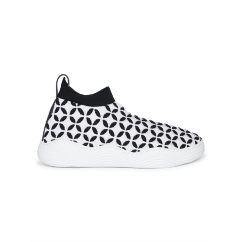 Alaia Womens Knit Low-Top Sneakers