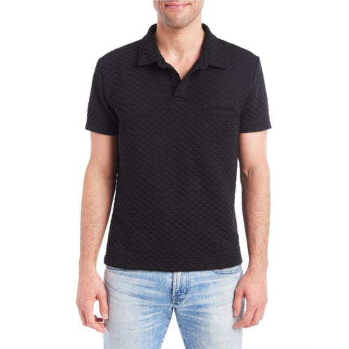 Pino by PinoPorte Textured Waffle-Knit Polo