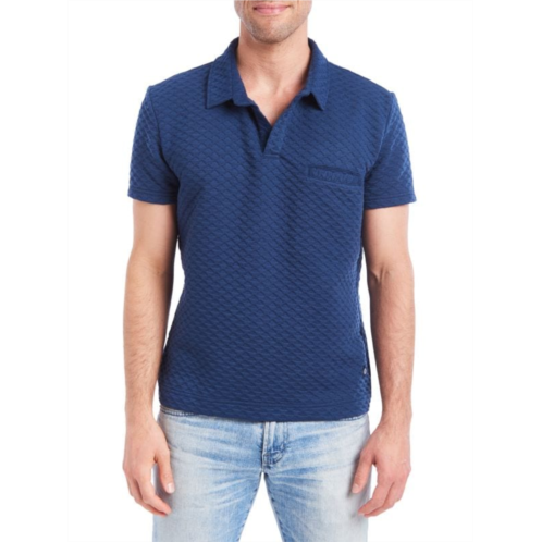 Pino by PinoPorte Textured Waffle-Knit Polo