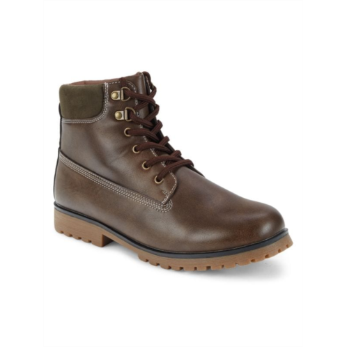 Steve Madden Little Boys & Boys B Blend Leather Combat Boots