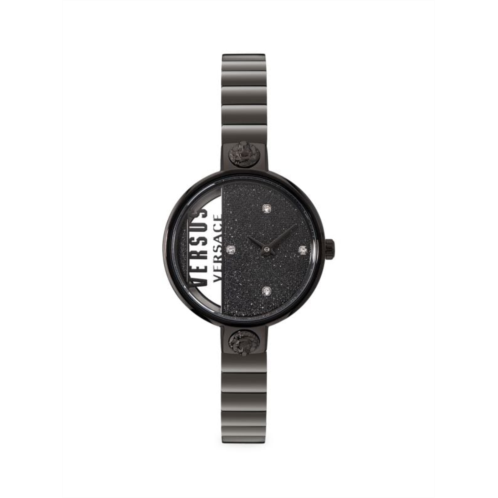 Versus Versace Rue De Noyez Glitter 34MM Stainless Steel Bracelet Watch