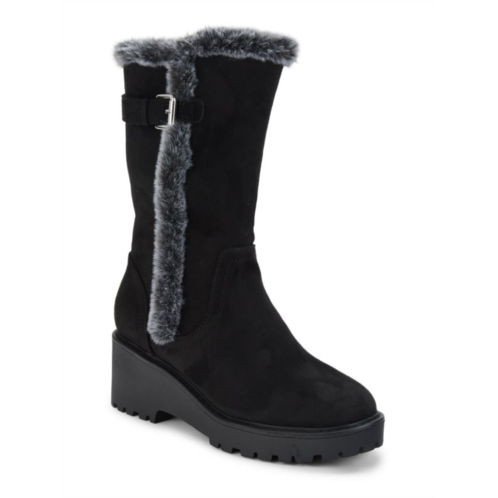 DV by Dolce Vita Little Kids & Kids Faroh Faux Fur Trim Suede Boots