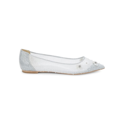 Badgley Mischka Tenley Embellished Ballet Flats