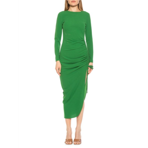 Alexia Admor Nikki Solid-Hued Ruched Dress