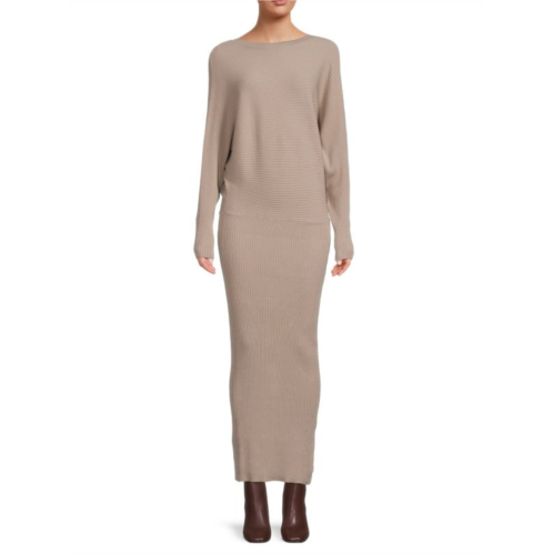 Stitchdrop Molly Ribbed Maxi Sweater Dress