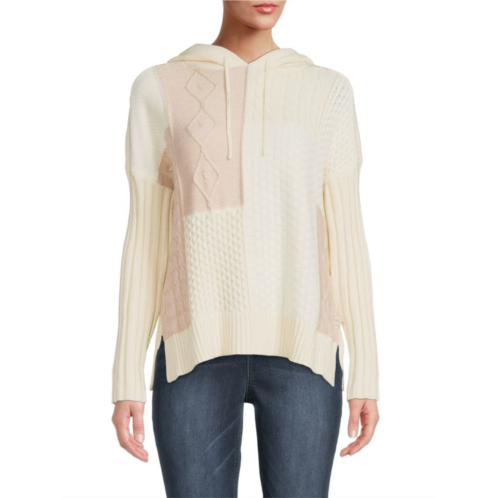 Central Park West ?Reese Mixed Knit Sweater