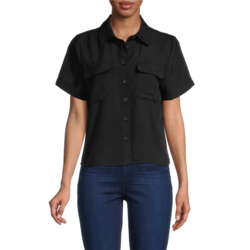 Calvin Klein Boxy Cargo Button-Down Shirt