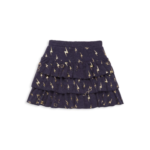 Chaser Little Girls Bliss Knit Tiered Ruffle Skirt