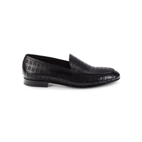 John Galliano Textured Leather Loafers