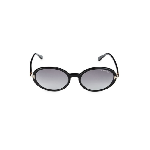 TOM FORD ?56MM Oval Sunglasses