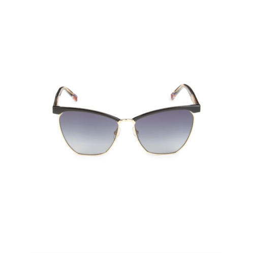 Missoni 60MM Cat Eye Clubmaster Sunglasses