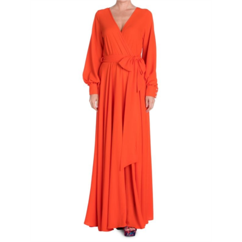 MEGHAN LA LilyPad Wrap Maxi Dress