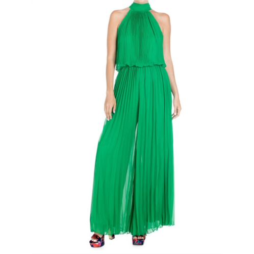 MEGHAN LA Wild Orchid Pleated Jumpsuit