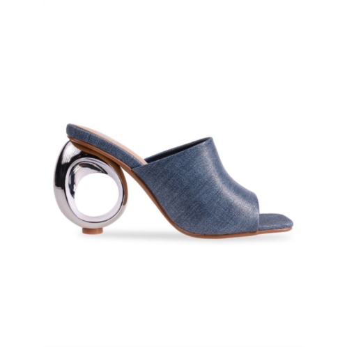 Lady Couture Jloo Circular Metallic Heel Sandals