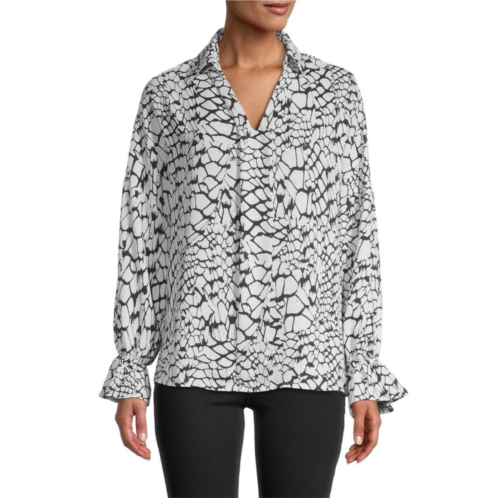 Patrizia Luca Abstract-Print Top