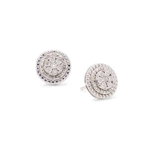 Effy ENY Sterling Silver & 0.09 TCW Diamond Stud Earrings