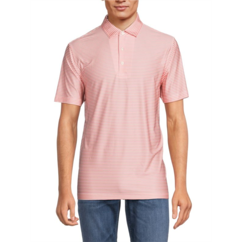 Hickey Freeman Striped Polo