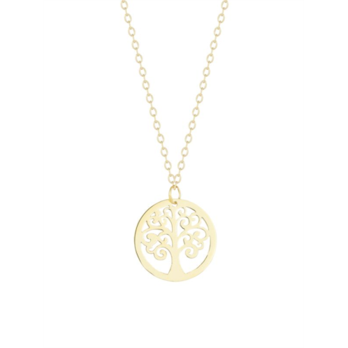 Saks Fifth Avenue 14K Yellow Gold Tree Of Life Pendant Necklace