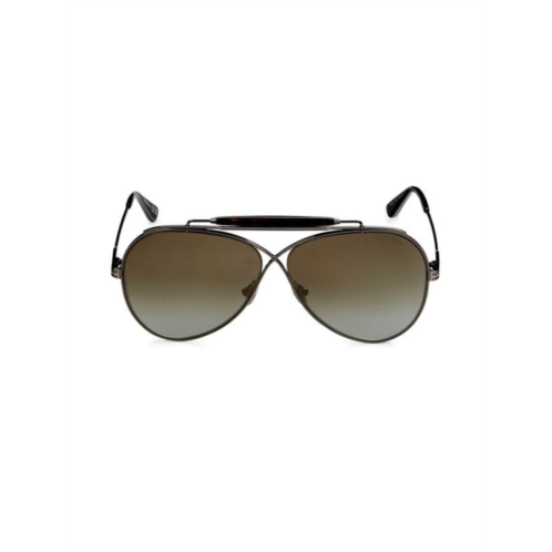 TOM FORD 60MM Aviator Sunglasses