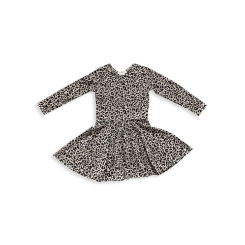 Joe-Ella ?Little Girls & Girls Leopard Print Skater Dress
