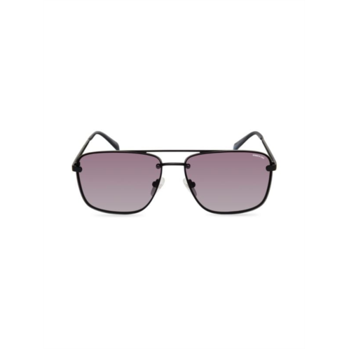 Kenneth Cole 61MM Square Aviator Sunglasses