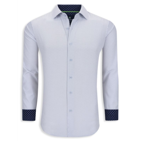 Tom Baine ?Slim Fit Foulard Button Down Shirt