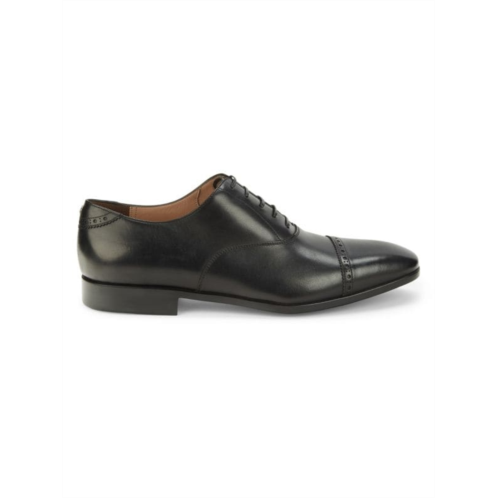 FERRAGAMO ?Leather Cap Toe Oxford Brogues