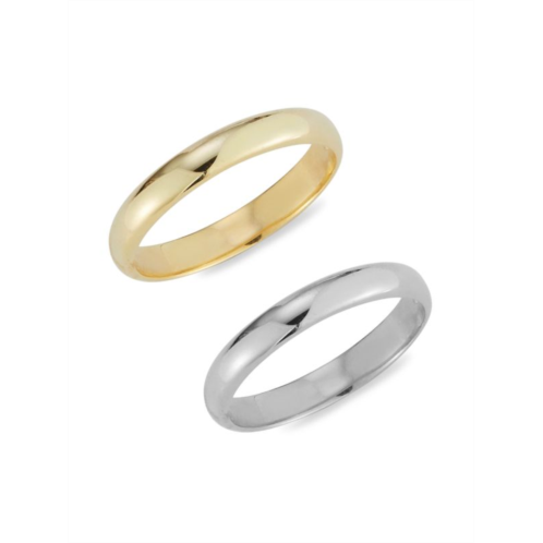 SPHERA MILANO 2-Piece Two-Tone Sterling Silver Bands
