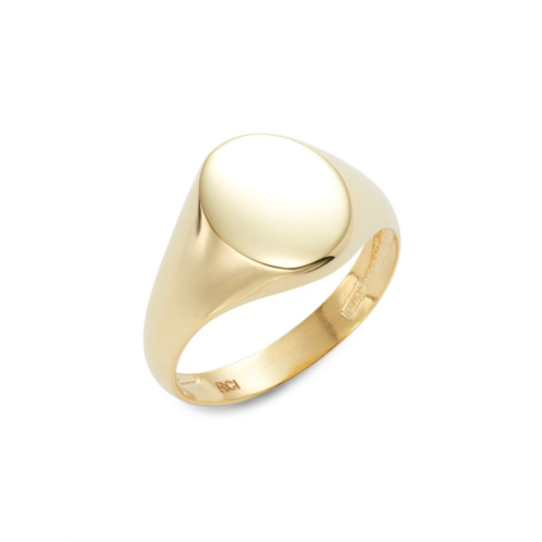 Saks Fifth Avenue Made in Italy 14K Yellow Gold Signet Ring