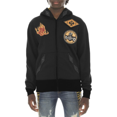 Cult Of Individuality Embroidered Zip Up Hoodie