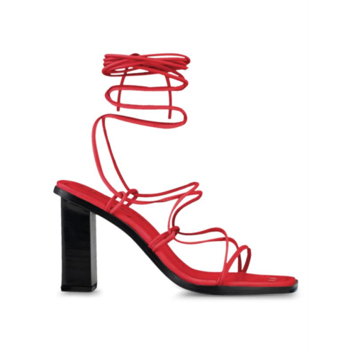 Frame Le Doheny Ankle-Wrap Leather Sandals