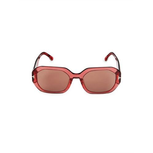 TOM FORD 55MM Rectangle Sunglasses