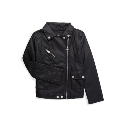 Urban Republic Little Girls Faux Leather Zip Up Jacket