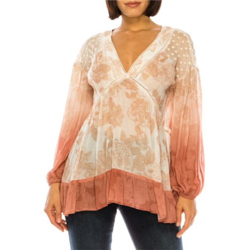 A Collective Story Ezra Floral Bell Sleeve Top