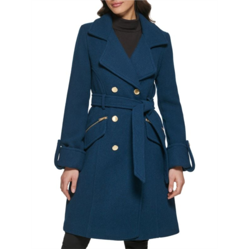 Guess Double Breasted Tie Coat