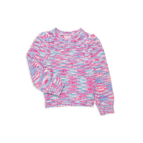 Design History Little Girls & Girls Space Dye Sweater