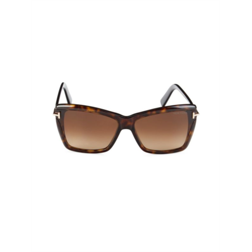 TOM FORD 64MM Cat Eye Sunglasses