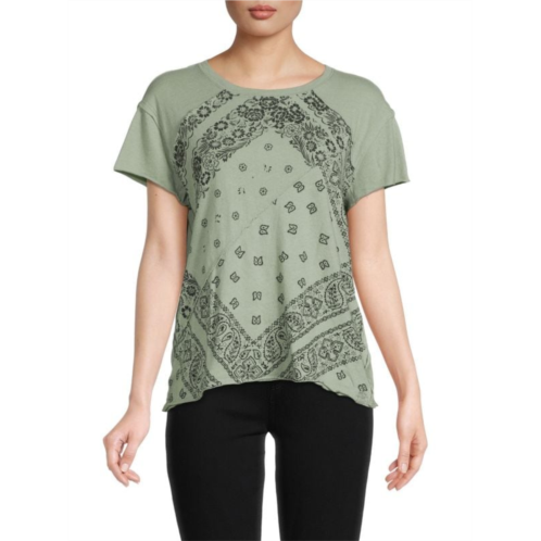 Free People Bandana Graphic Tee