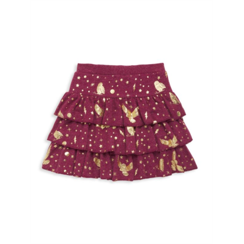 Chaser Little Girls & Girls Bliss Knit Tiered Ruffle Skirt