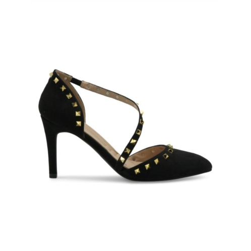 Adrienne Vittadini Newly Faux Suede Studded Pumps