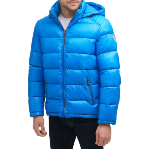 Guess Quilted Zip Up Puffer Jacket