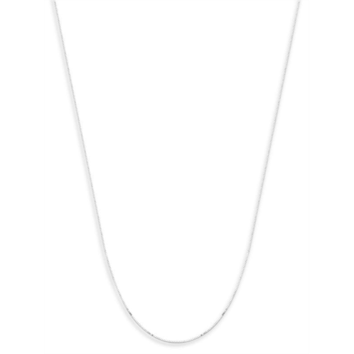 Saks Fifth Avenue Build Your Own Collection White Gold Box Chain Necklace